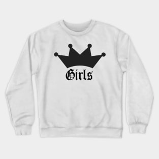 Girls with Crown Crewneck Sweatshirt